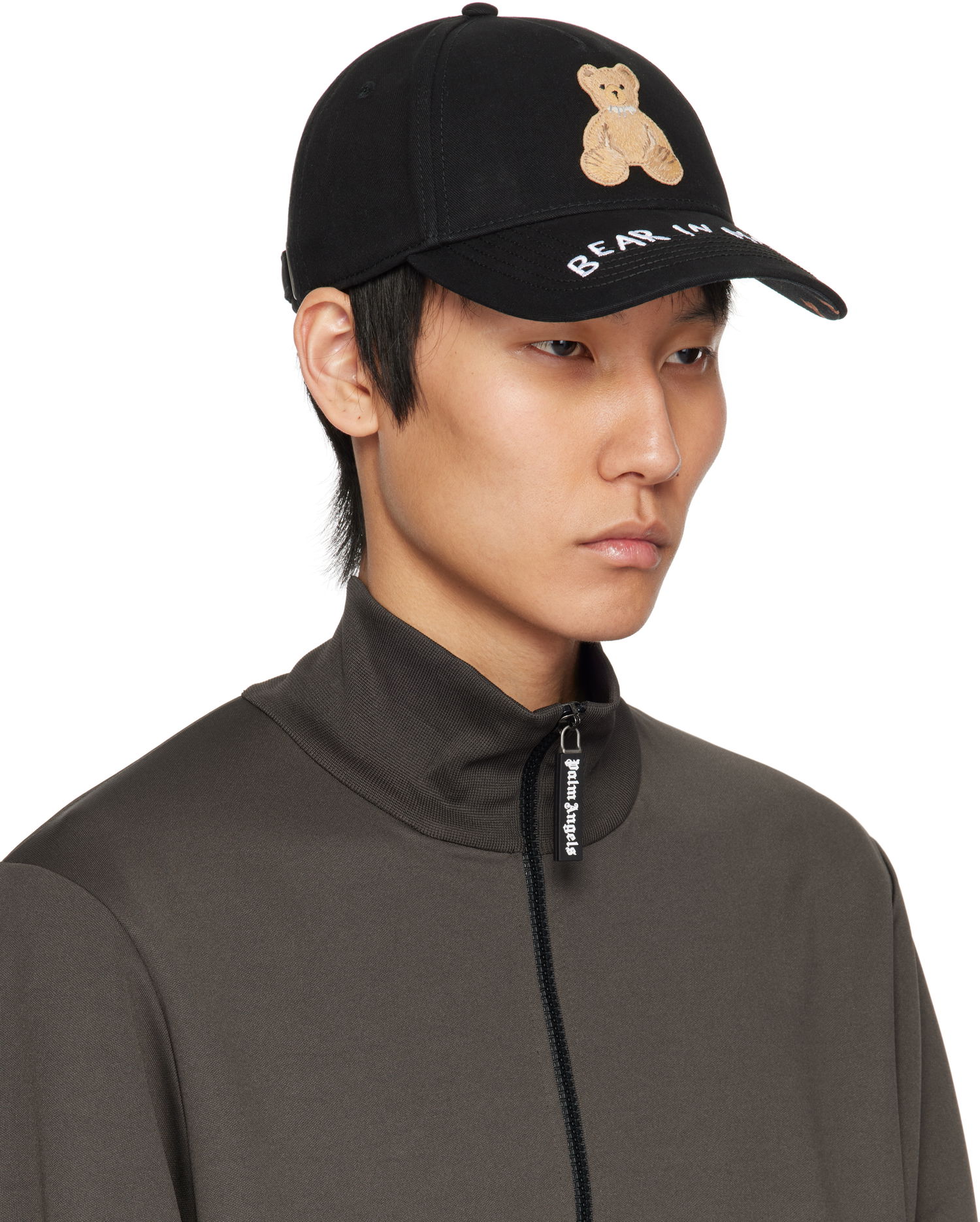 Kasket Palm Angels Palm Angels 'Bear In Mind' Baseball Cap Sort | PMLB108S25FAB0041060, 1