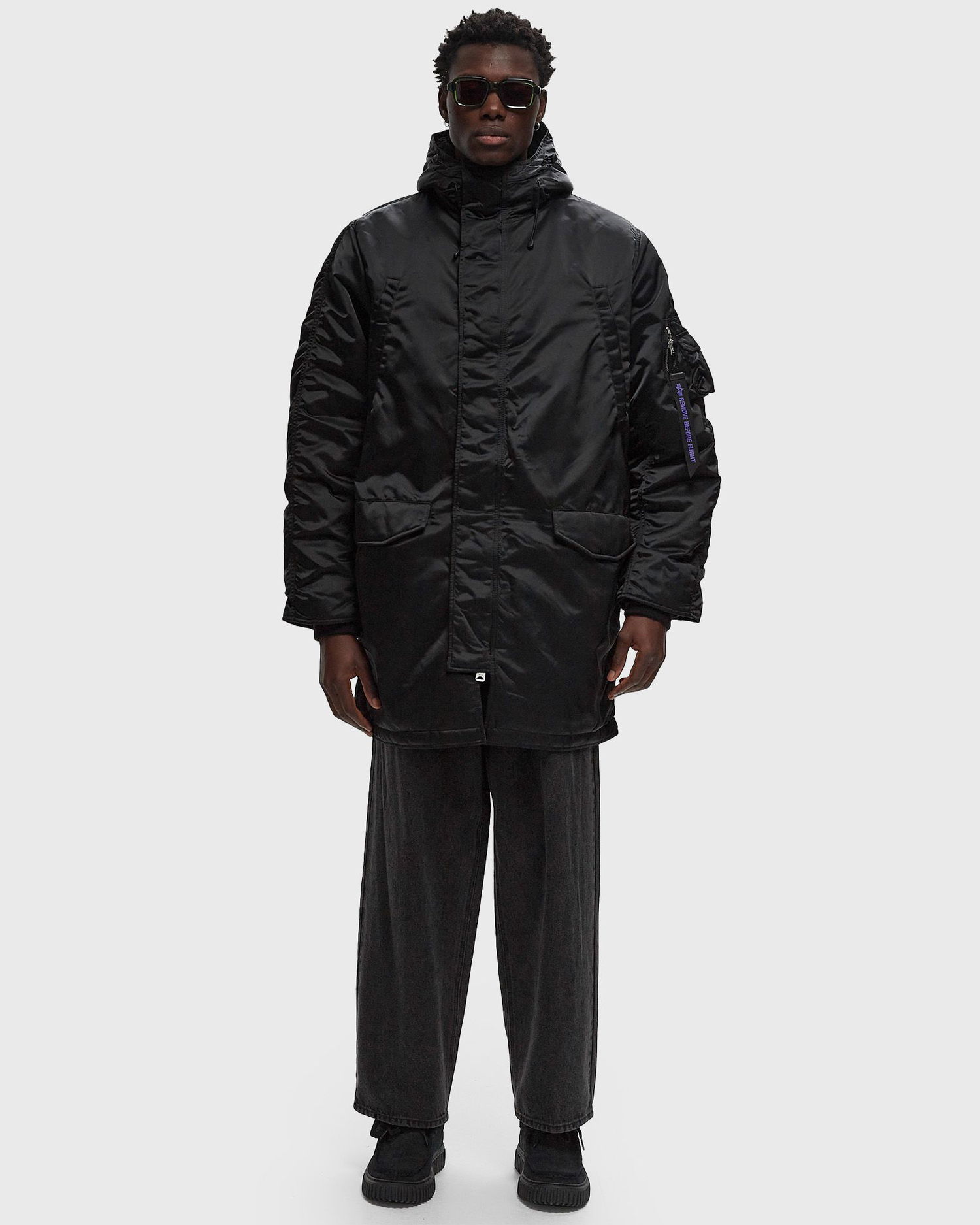 Bomberjakke Alpha Industries N-2B Jacket Sort | 148133UV-03, 1