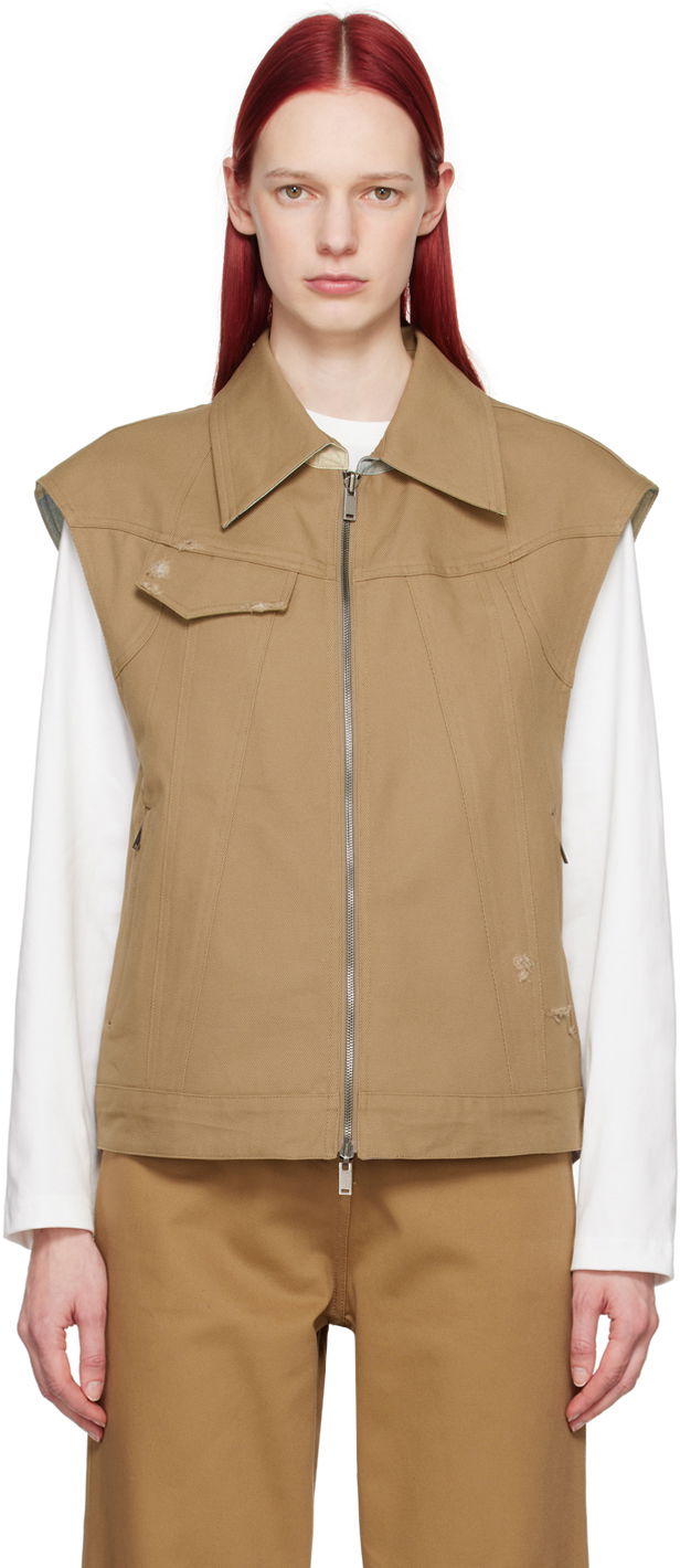 Vest ADER ERROR Reversible Poel Vest Beige | BN01SSVE0102BG