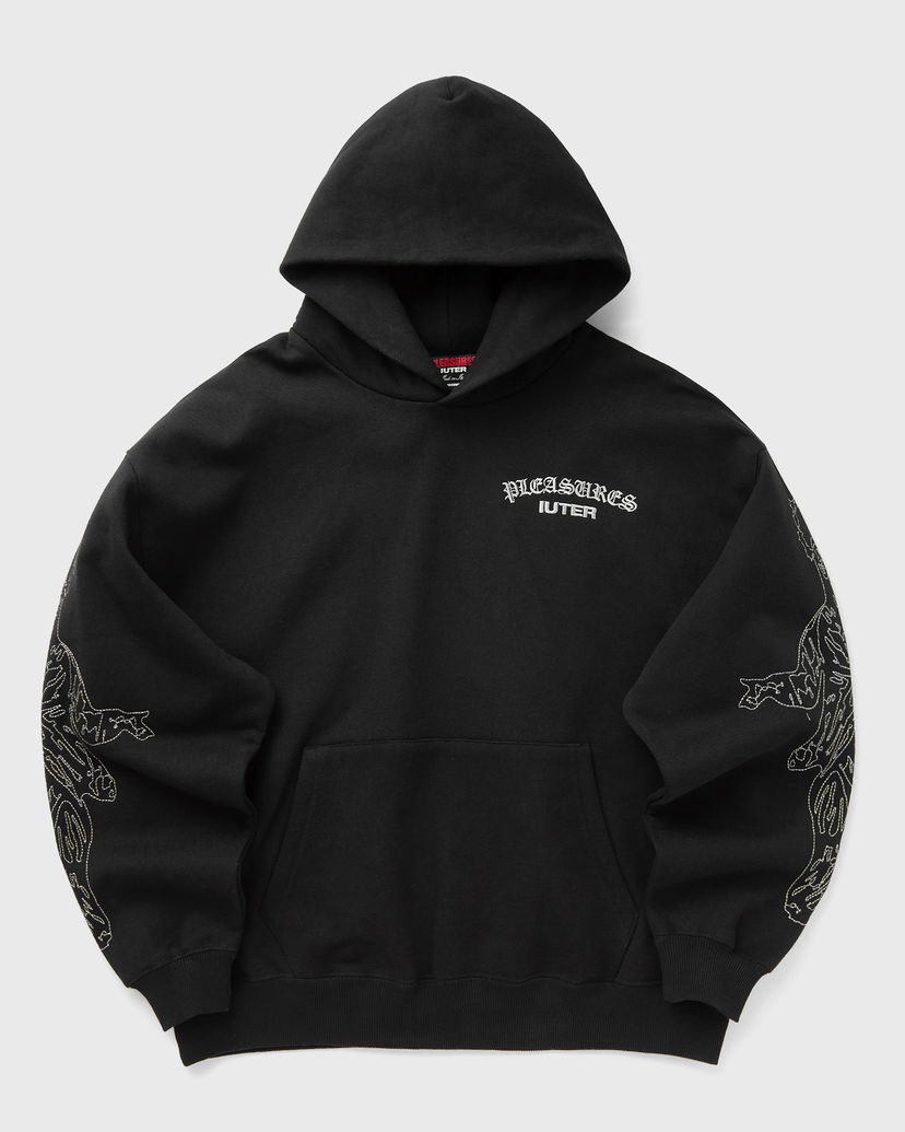 Sweatshirt Pleasures Iuter Andrea Hoodie Sort | P24IU005-BLACK