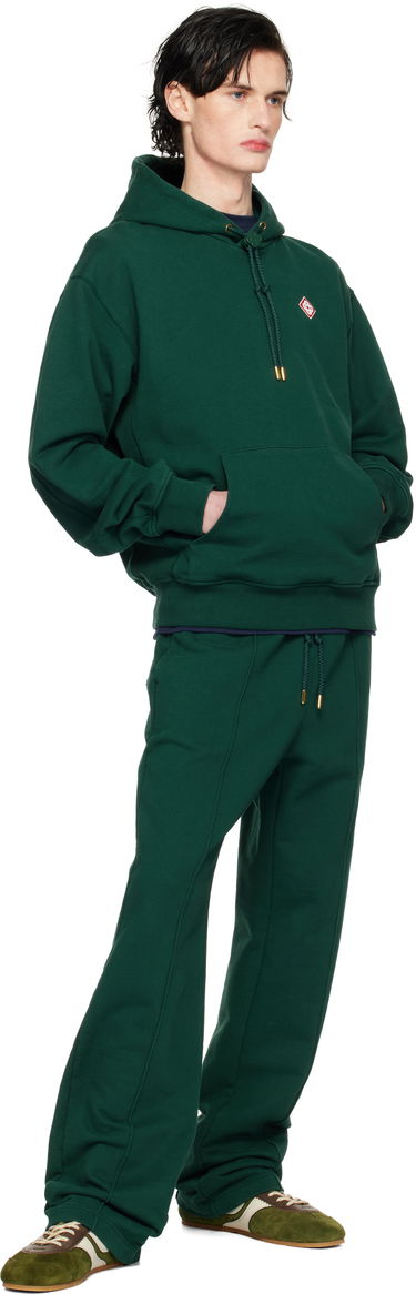 Sweatshirt Casablanca Diamond Logo Cotton-Jersey Hoodie Grøn | MPS25-JTP-292-01, 3