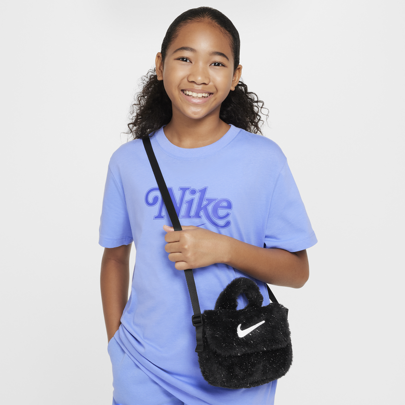 Håndtaske Nike Nike Faux Fur Crossbody Bag (1 l) Sort | FZ1329-010