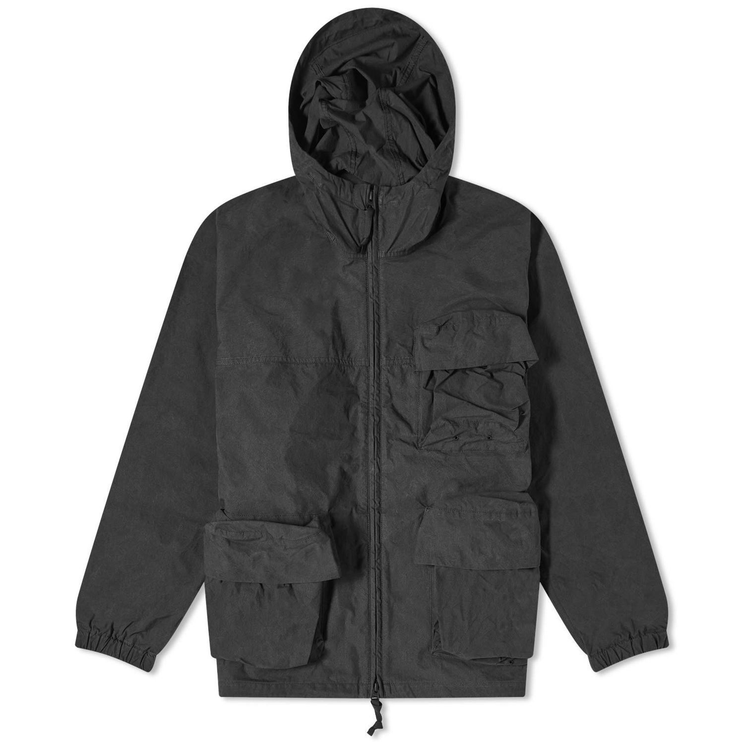 Parka Snow Peak C/N Hooded Parka Jacket with Flap Pockets Sort | JK-20AU007-BK, 0