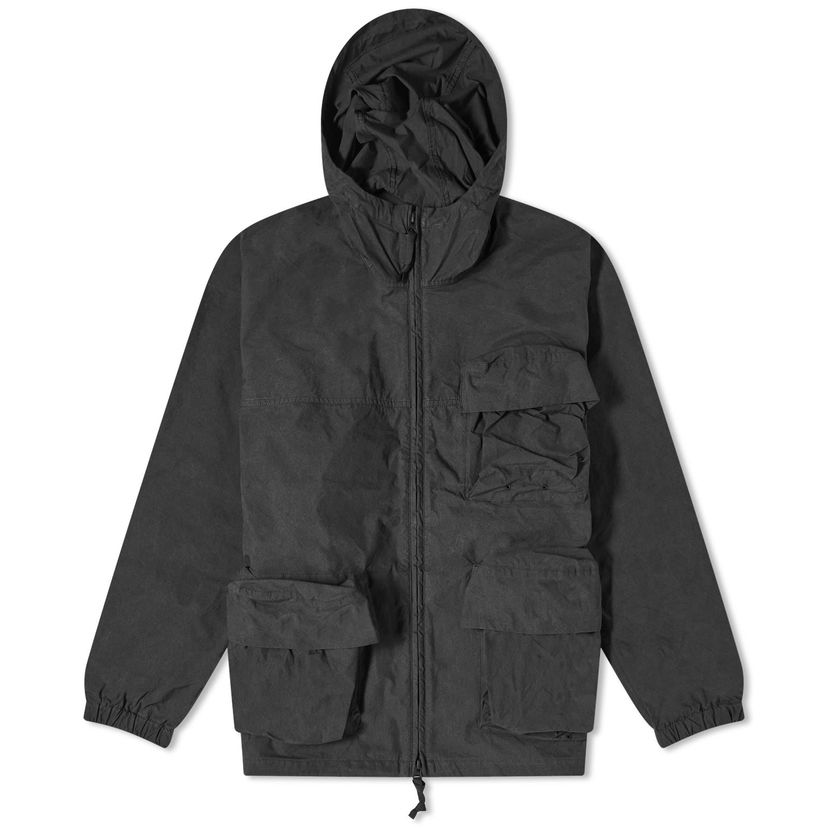 Parka Snow Peak C/N Hooded Parka Jacket with Flap Pockets Sort | JK-20AU007-BK