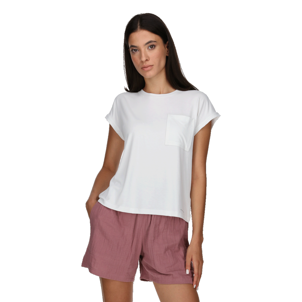 T-shirt Columbia Boundless Trek™ Short Sleeve Pocket Tee Hvid | 2033481100, 0
