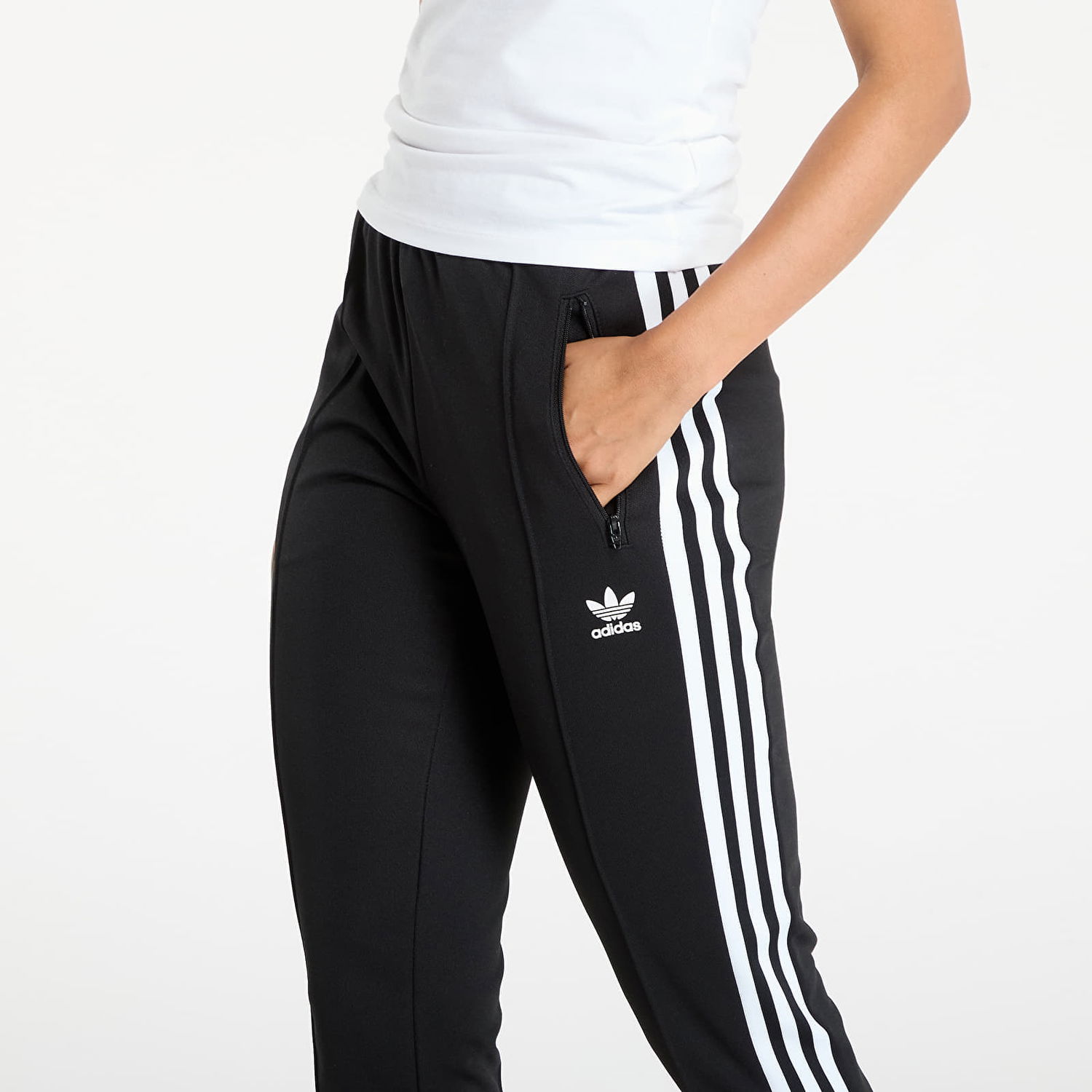 Bukser adidas Performance Adicolor 3-Stripes Capri Pants Sort | JV7520, 1