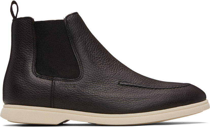 Sneakers og sko BOSS BOSS Leather Chelsea Boots Sort | 50548107