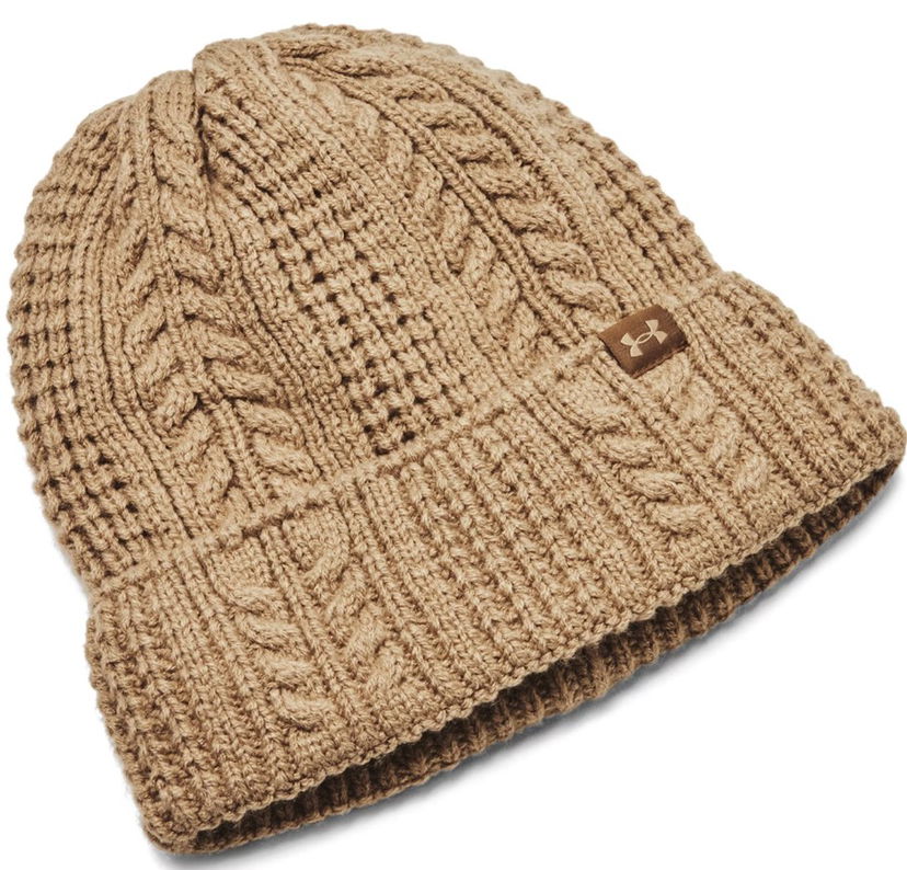 Beanie Under Armour W Halftime Cable Knit Beanie Brun | 1386639-263