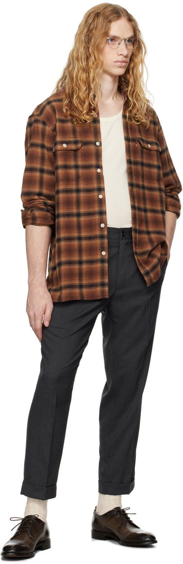 Bukser BEAMS Beams Plus 1 Pleat Combat Trousers Grå | 3823-0039-803, 3