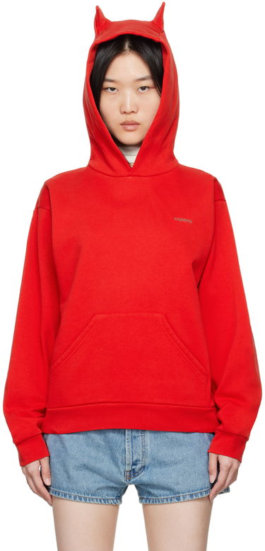 Sweatshirt Coperni Coperni Horn Hoodie Rød | COPJS15BIS523, 0