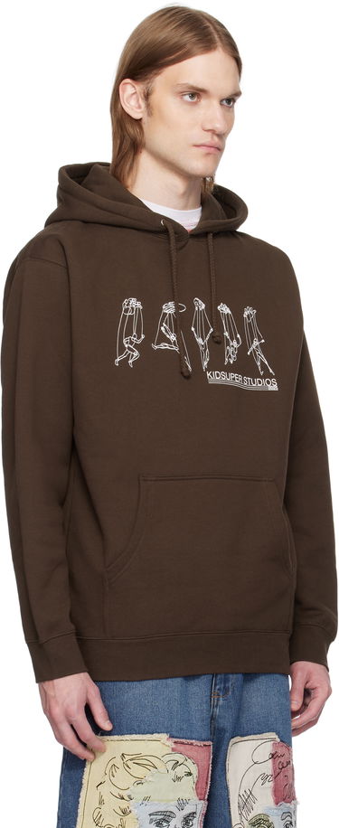Sweatshirt KidSuper KidSuper String Puppet Hoodie Brun | SS25-HD-02, 1