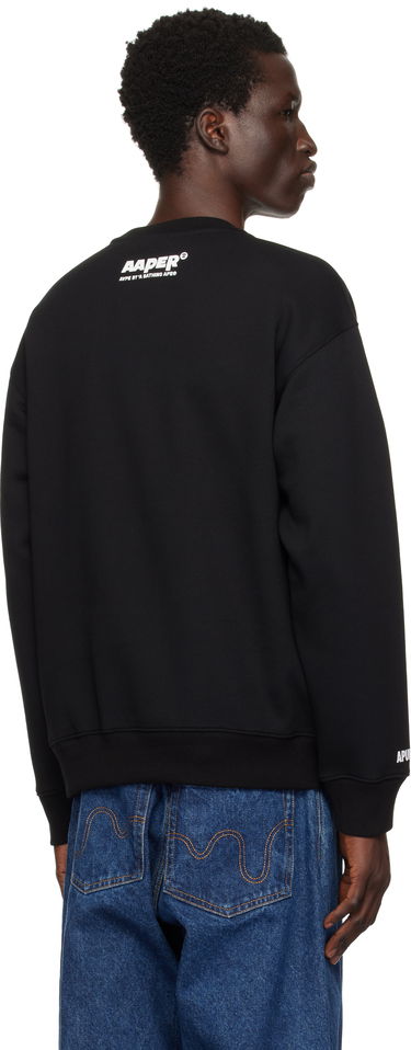 Sweatshirt AAPE by A Bathing Ape AAPE by A Bathing Ape 'AAPER Aldo' Sweatshirt Sort | AAPSWMB377XXNBKX, 2