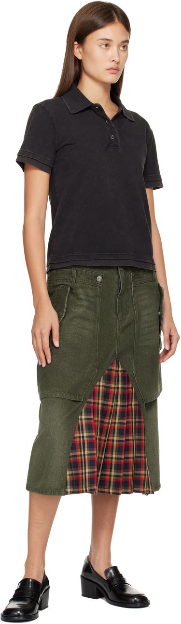 Nederdel Andersson Bell Raptor Layered Pleats Denim Midi Skirt Flerfarvet | apa860w, 3