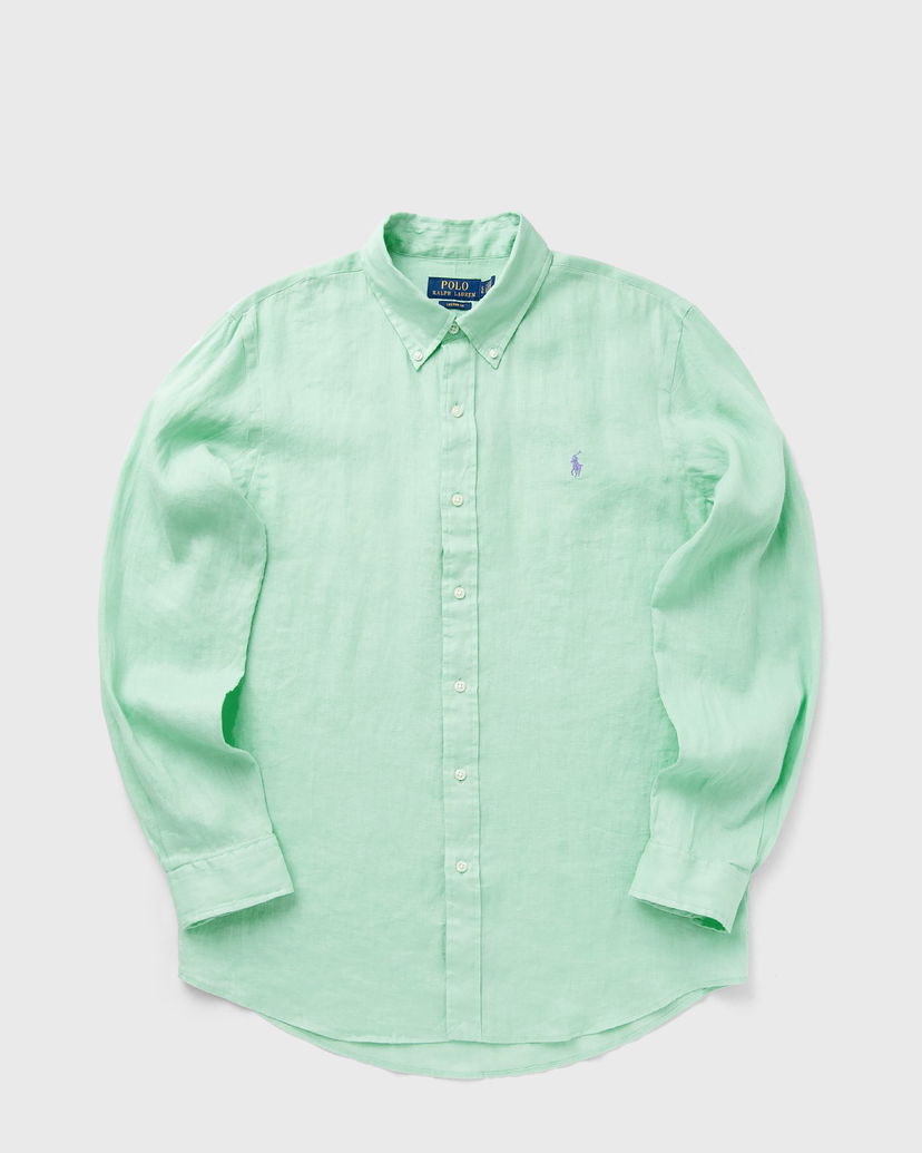 Skjorte Polo by Ralph Lauren Polo Ralph Lauren Linen Sport Shirt Grøn | 710966294011