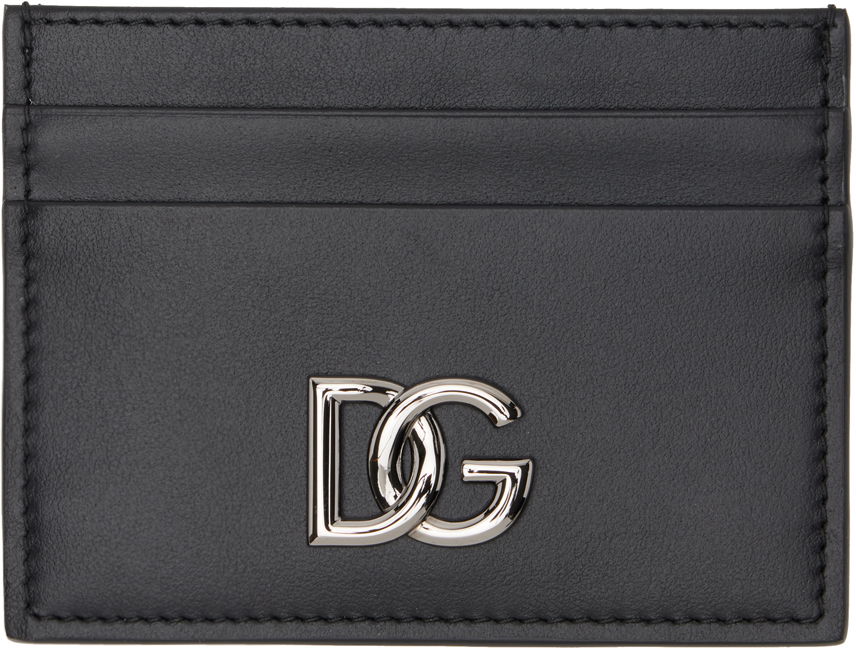 Tegnebog Dolce & Gabbana Black DG Card Holder Sort | BP0330AW576, 0