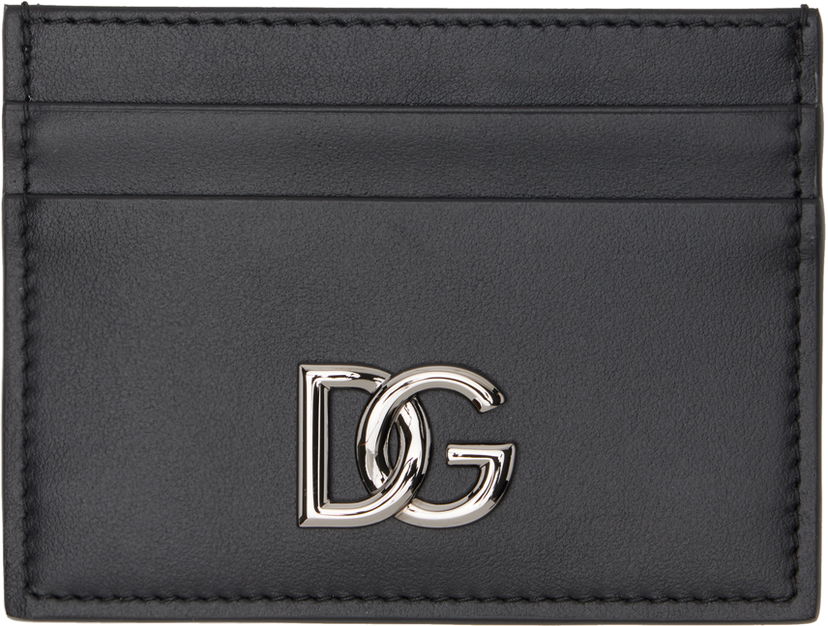 Tegnebog Dolce & Gabbana Black DG Card Holder Sort | BP0330AW576