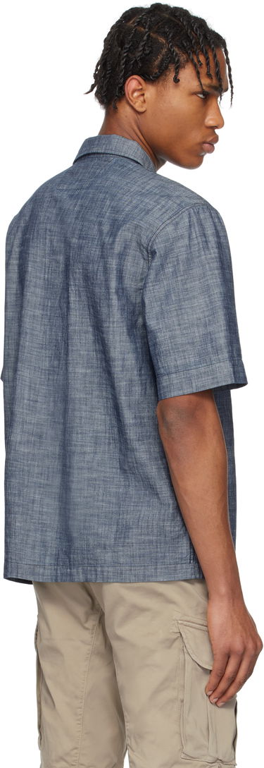 Skjorte C.P. Company C.P. Company Chambray Short Sleeve Shirt Blå | 18CMSH151A-110065W, 2
