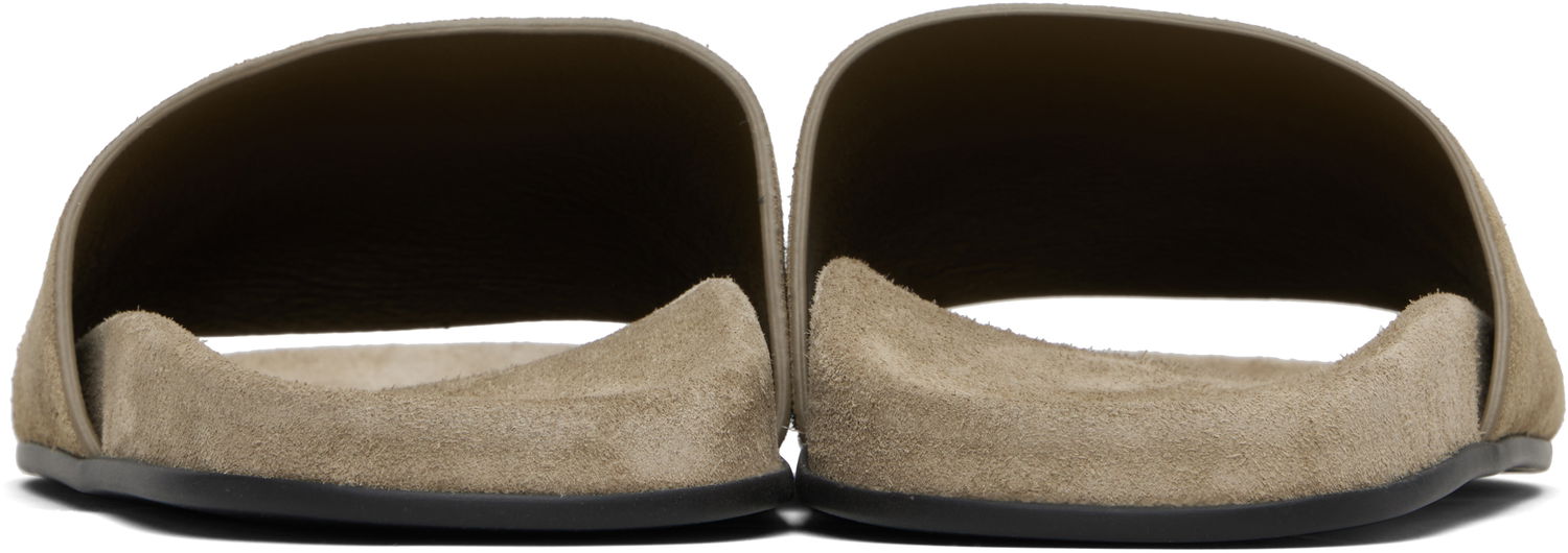 Tilbehør The Row The Row Hugh Slide Sandals Beige | F1660-L302, 1
