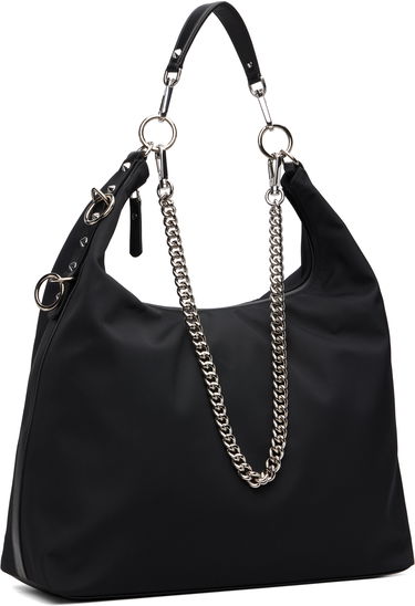 Håndtaske R13 Large Nylon Hobo Bag with Chain Sort | R13WA063-A010, 1