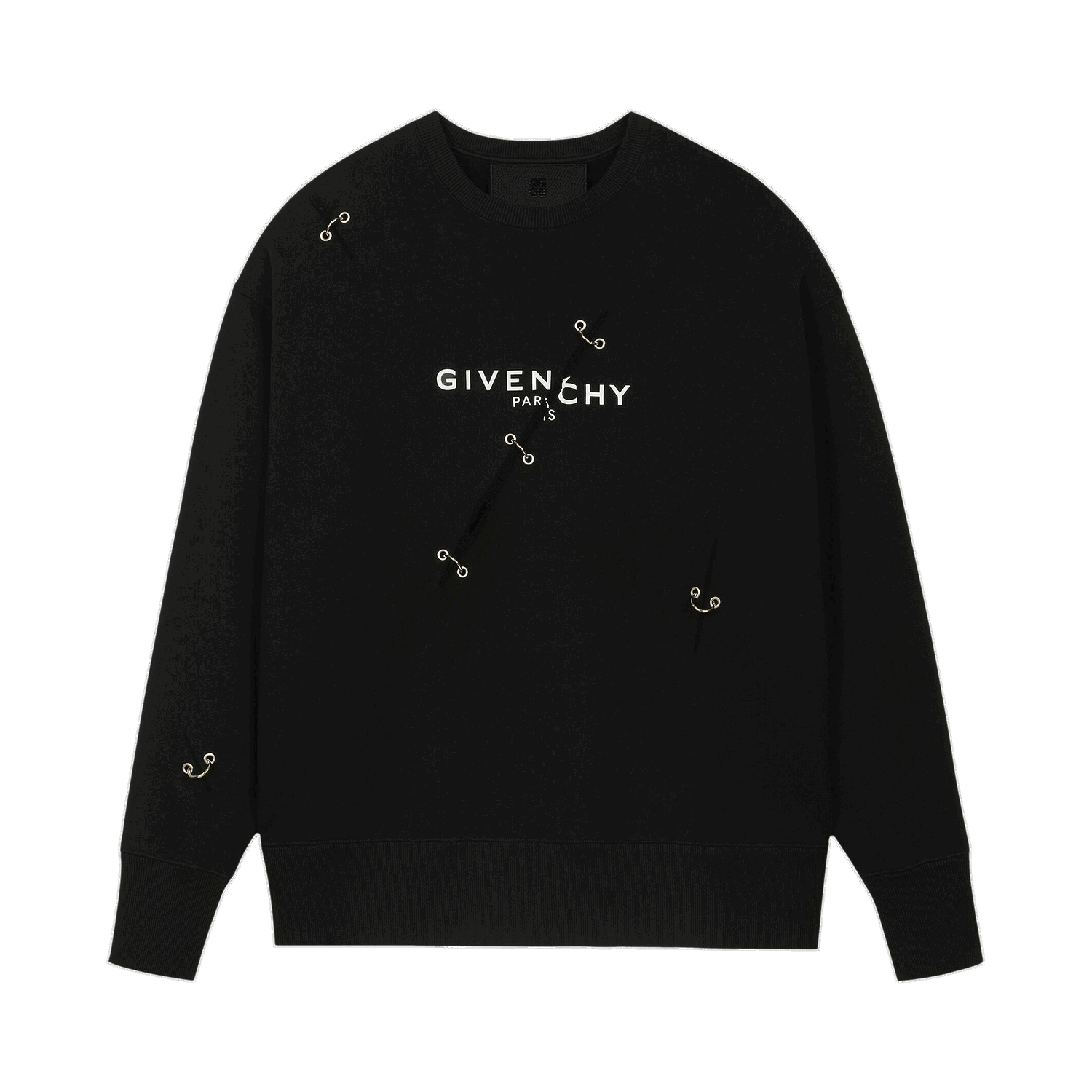 Sweater Givenchy Oversized Crewneck Sort | BMJ0B83Y69 001, 0