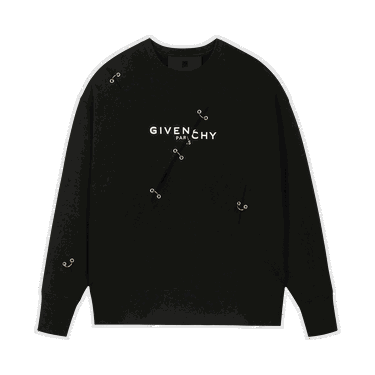 Sweater Givenchy Oversized Crewneck Sort | BMJ0B83Y69 001, 0