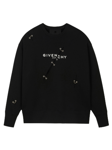 Sweater Givenchy Oversized Crewneck Sort | BMJ0B83Y69 001