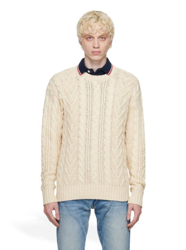 Sweater Polo by Ralph Lauren Fisherman's Sweater Beige | 710909196001