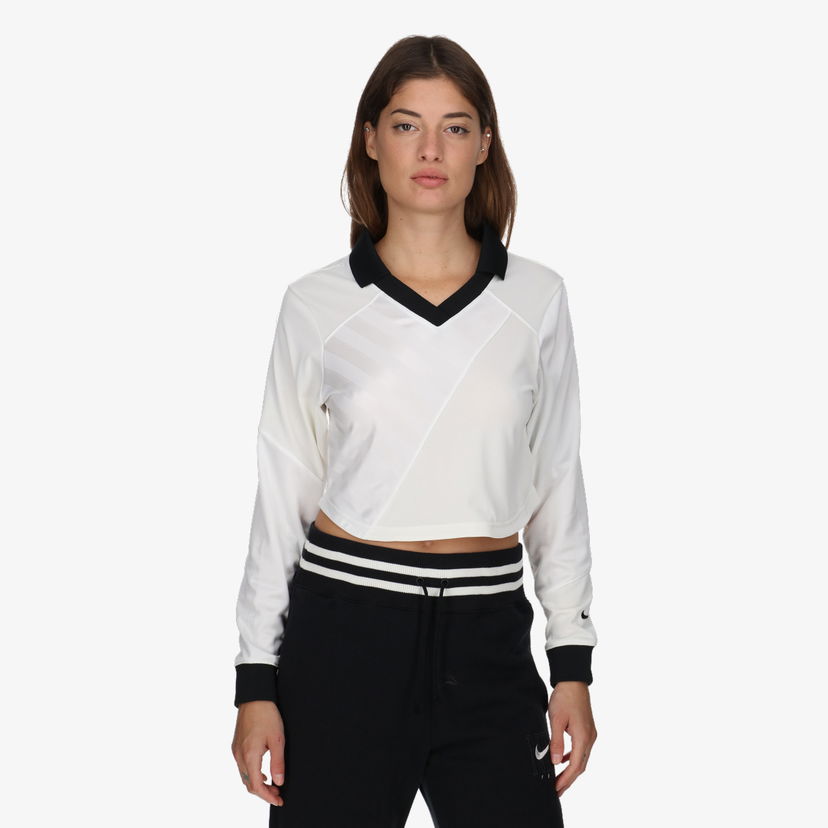 Crop top Nike NSW Street Long Sleeve Crop Jersey Hvid | HF9507-100