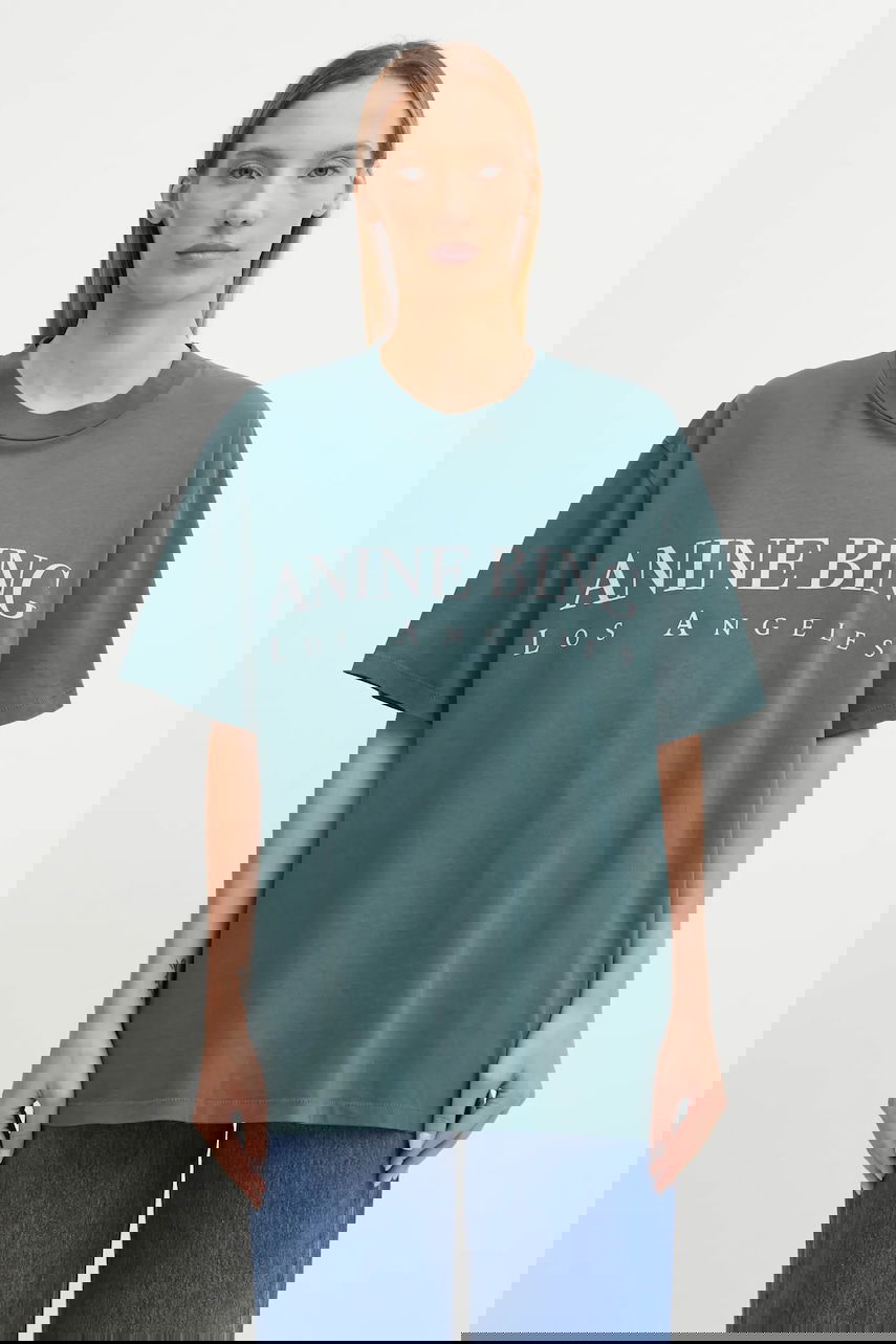 T-shirt Anine Bing Anine Bing Ashton Oversized T-Shirt Grøn | A.08.10133, 0