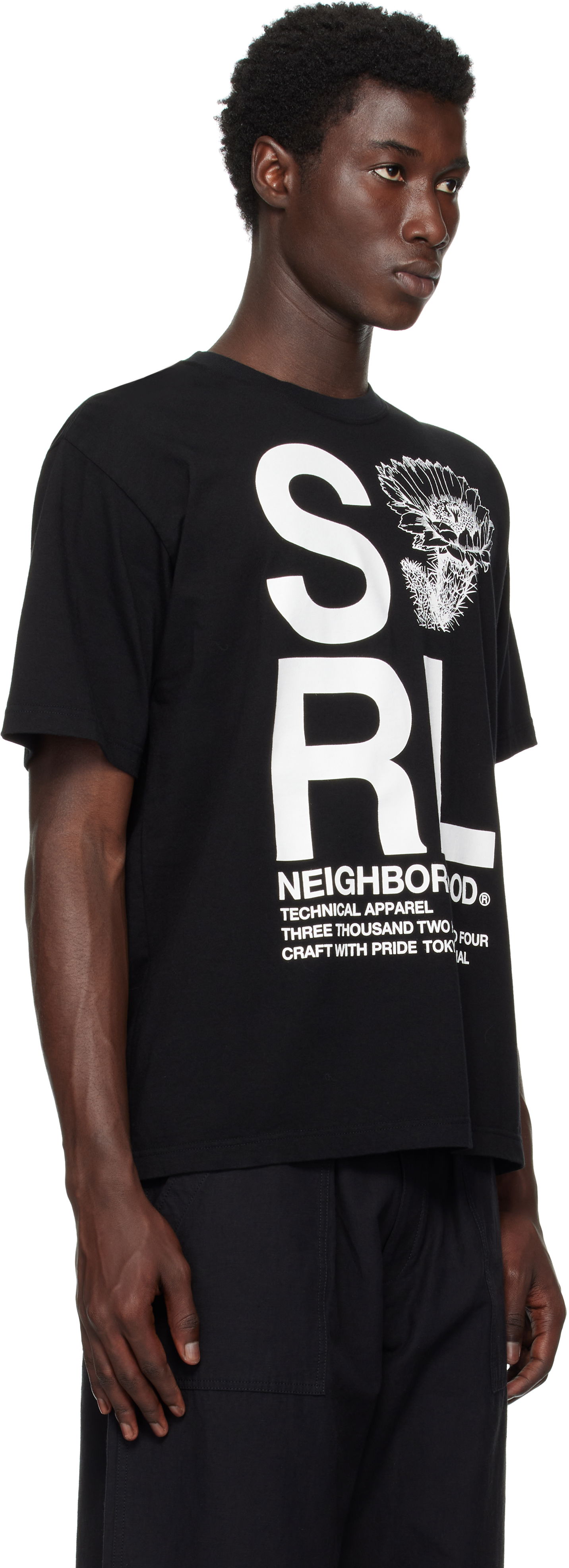 T-shirt Neighborhood Neighborhood 'SRL' T-Shirt Sort | 251PCNH-ST18, 1