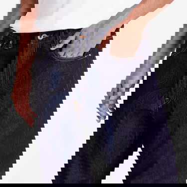 Jeans BAPE A BATHING APE Shark 13 Oz Denim Pants Indigo Mørkeblå | 001DPK801004M ING, 1