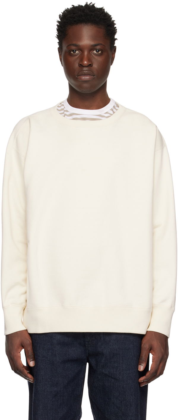 Sweatshirt NANAMICA Crewneck Sweatshirt Hvid | SUHS245U, 0