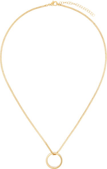 Halskæde Maison Margiela MM6 Numeric Minimal Signature Pendant Ring Necklace Beige | SM6UU0048 P6469, 0