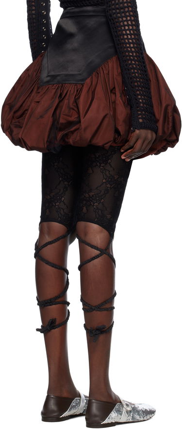Nederdel Chopova Lowena Chopova Lowena Backtuck Miniskirt Brun | 3251, 2