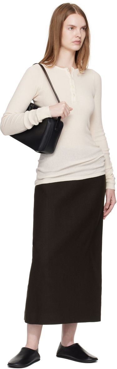 Håndtaske AURALEE AURALEE AETA Edition Square Leather Bag Sort | A25AB01AE, 3