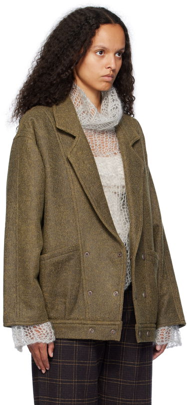 Jakke R13 R13 Double-Breasted Jacket Grøn | R13WR333 R429A, 1