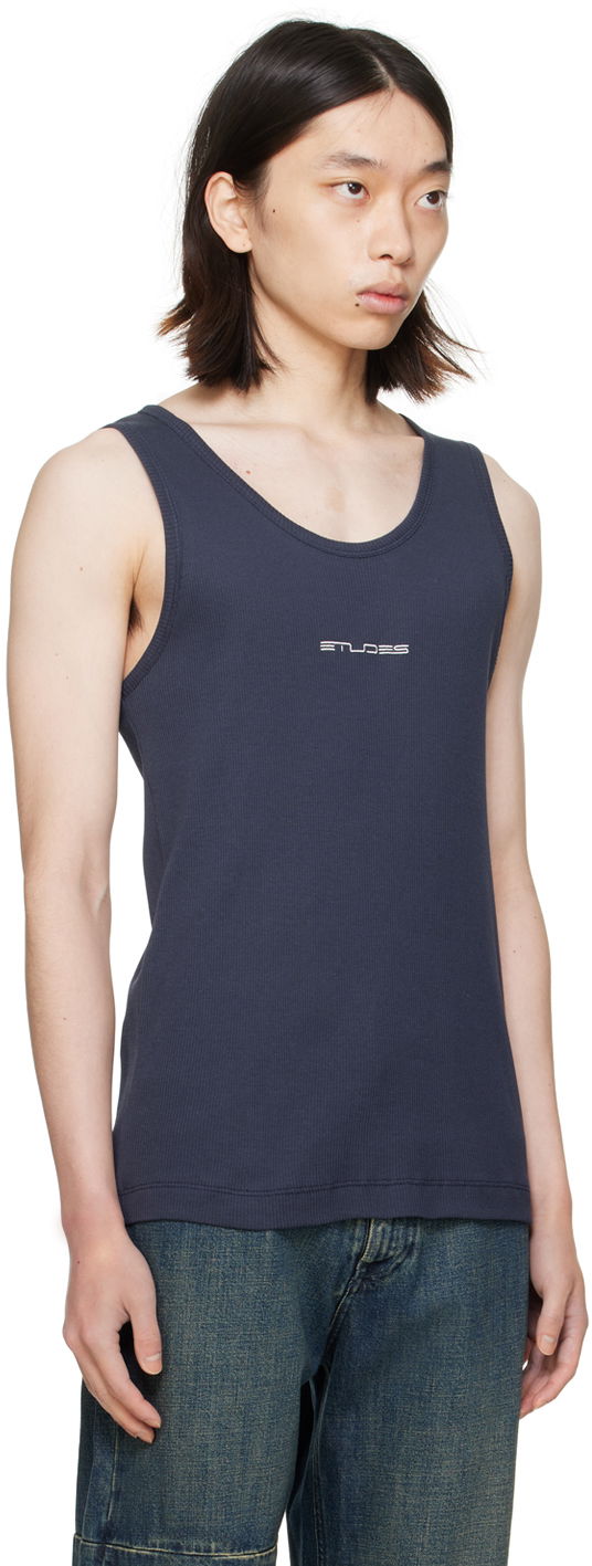 Tanktop Études Pippen Tank Top Mørkeblå | E24MM161A03244, 1