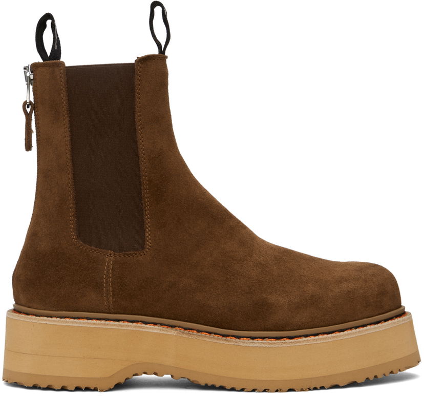 Tøj R13 R13 Single Stack Chelsea Boots Brun | R13S0240-07