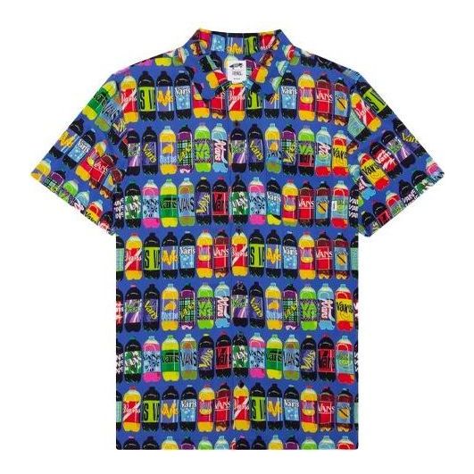Skjorte Vans Fergus All Over Print Short Sleeve Shirt Blå | VN0A4RS1W02