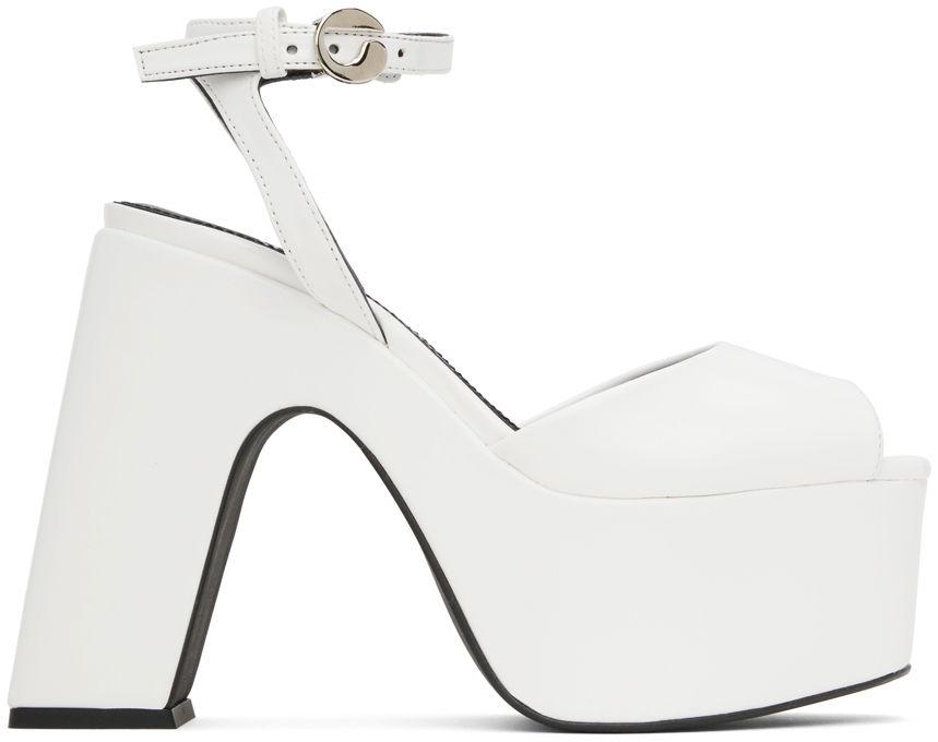Sneakers og sko Coperni Bridge Platform Sandals Hvid | COPSH14463, 0