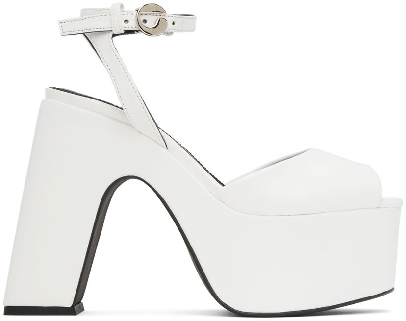Sneakers og sko Coperni Bridge Platform Sandals Hvid | COPSH14463