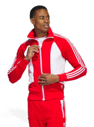 Jakke adidas Originals x Jeremy Scott Big Zip Jacket Rød | HY1812