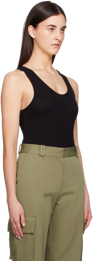 Tanktop Anine Bing ANINE BING Ginny Ribbed Tank Bodysuit Sort | A-08-10672-BLK26, 1