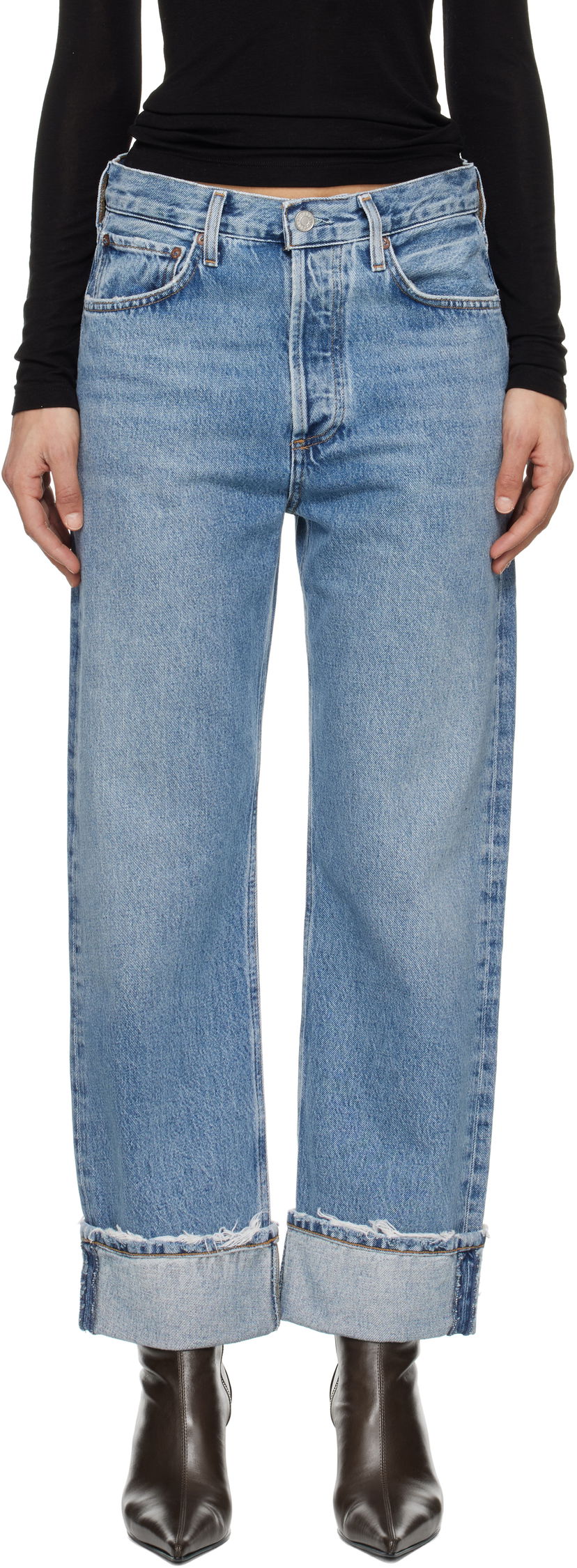 Jeans AGOLDE AGOLDE Fran Low Slung Straight Jeans Blå | A9157-1141