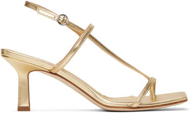 Tilbehør Aeyde Aeyde Elise Leather Toe-Post Heeled Sandals Metalisk | A11-HS-ASTS65CI-0121-902-007, 0