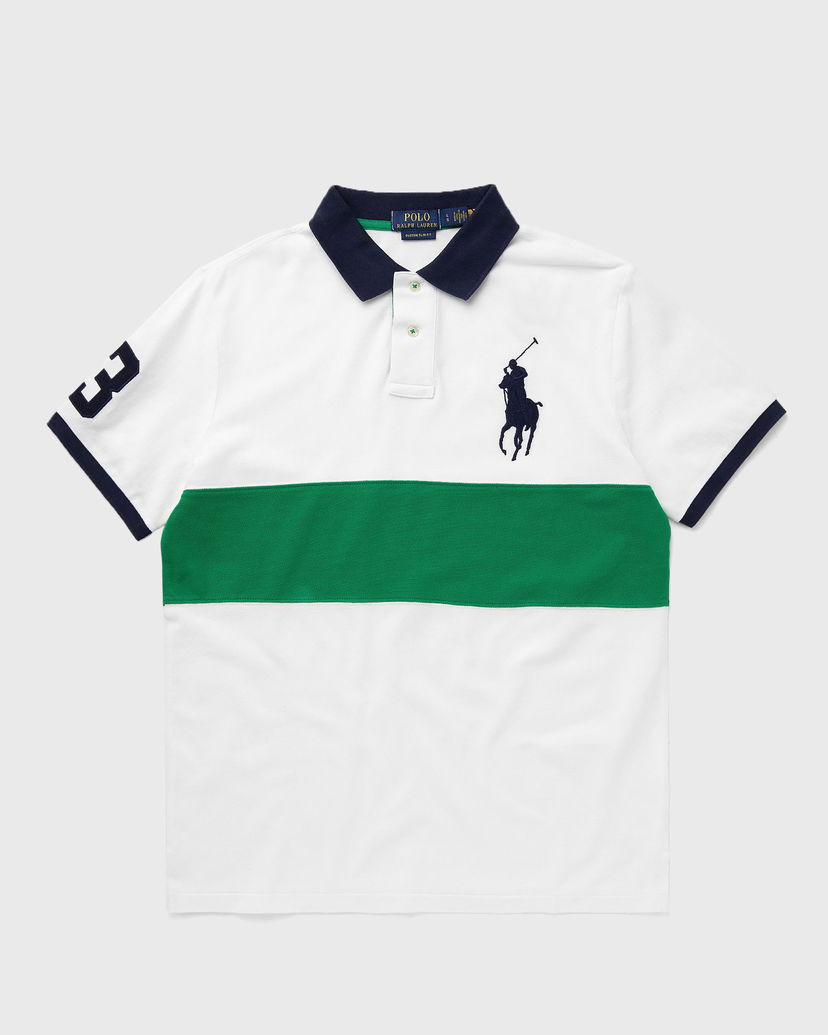 Polo skjorte Polo by Ralph Lauren Polo Ralph Lauren Cut and Sew Polo Shirt Hvid | 710969619001