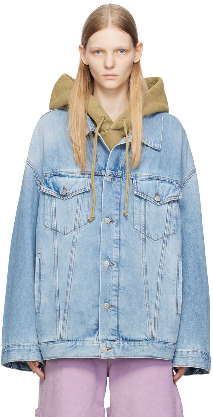 Tøj Acne Studios Loose Fit Denim Blå | C90094-