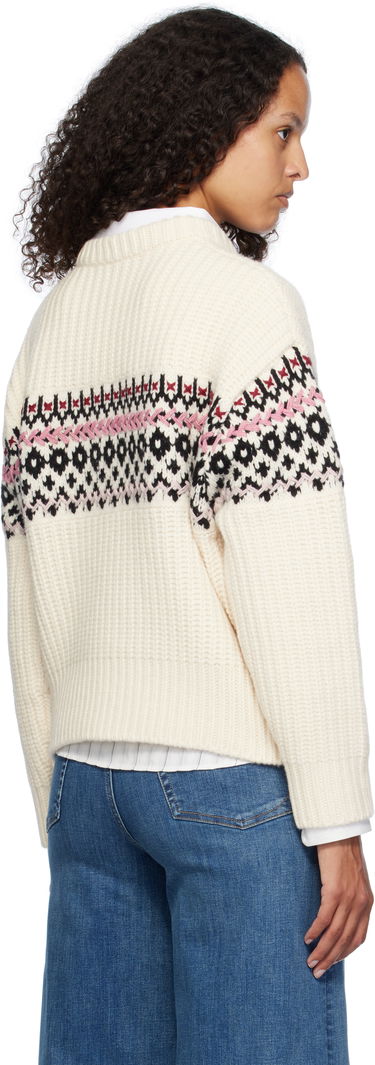 Sweater rag & bone rag & bone Leigh Fair Isle Sweater Hvid | WAS24F015EC15, 2