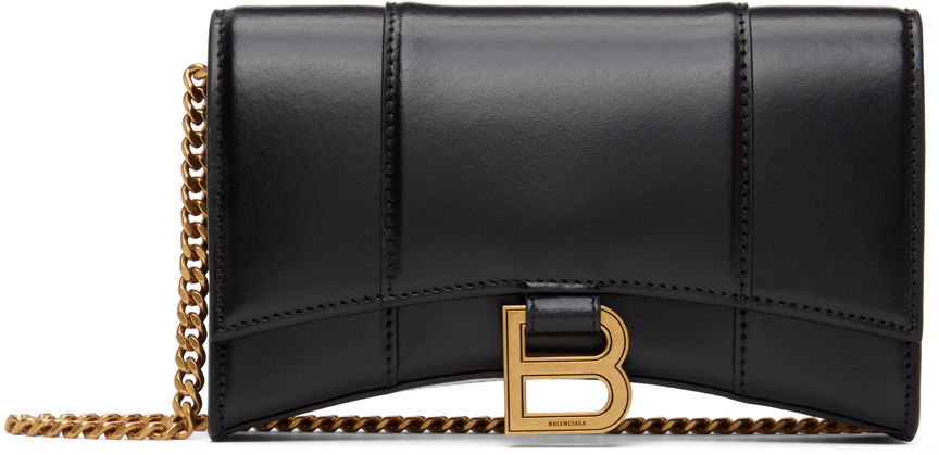 Skuldertaske Balenciaga Hourglass Shoulder Bag Sort | 656050 1QJ4M, 0