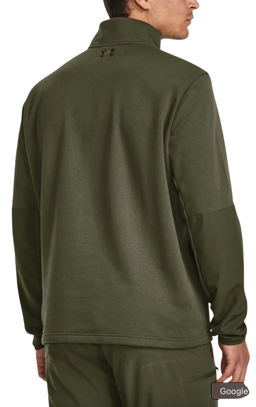 Sweatshirt Under Armour Under Armour Tac Rival Job Fleece 1/4 Zip Grøn | 1379203-390, 1